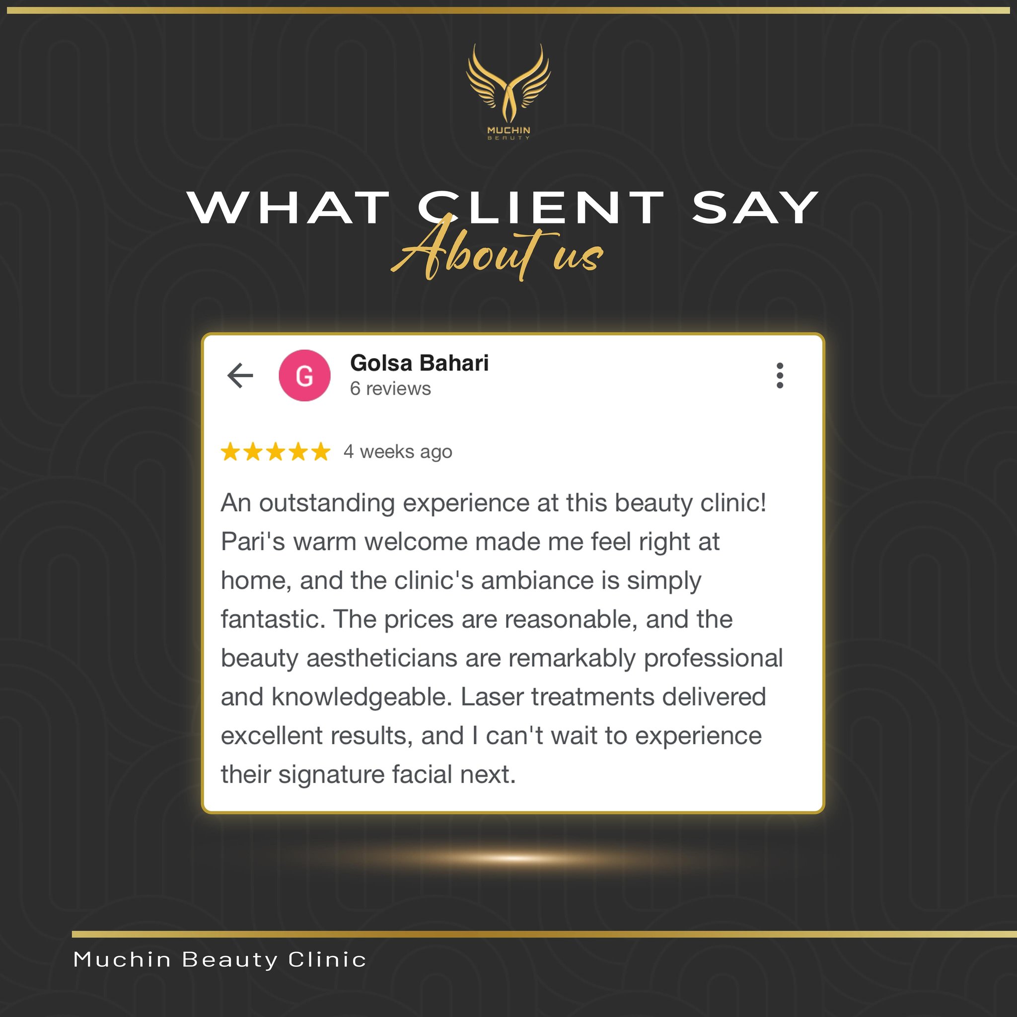 Muchin Beauty client review